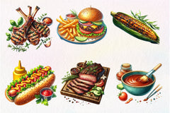BBQ Barbecue Clipart Bundle - CraftNest - Digital Crafting and Art