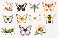 Vintage Spring Insect Clipart Bundle 56 - CraftNest - Digital Crafting and Art