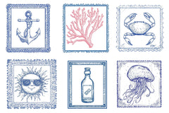 Summer Coastal Clipart Bundle - CraftNest - Digital Crafting and Art