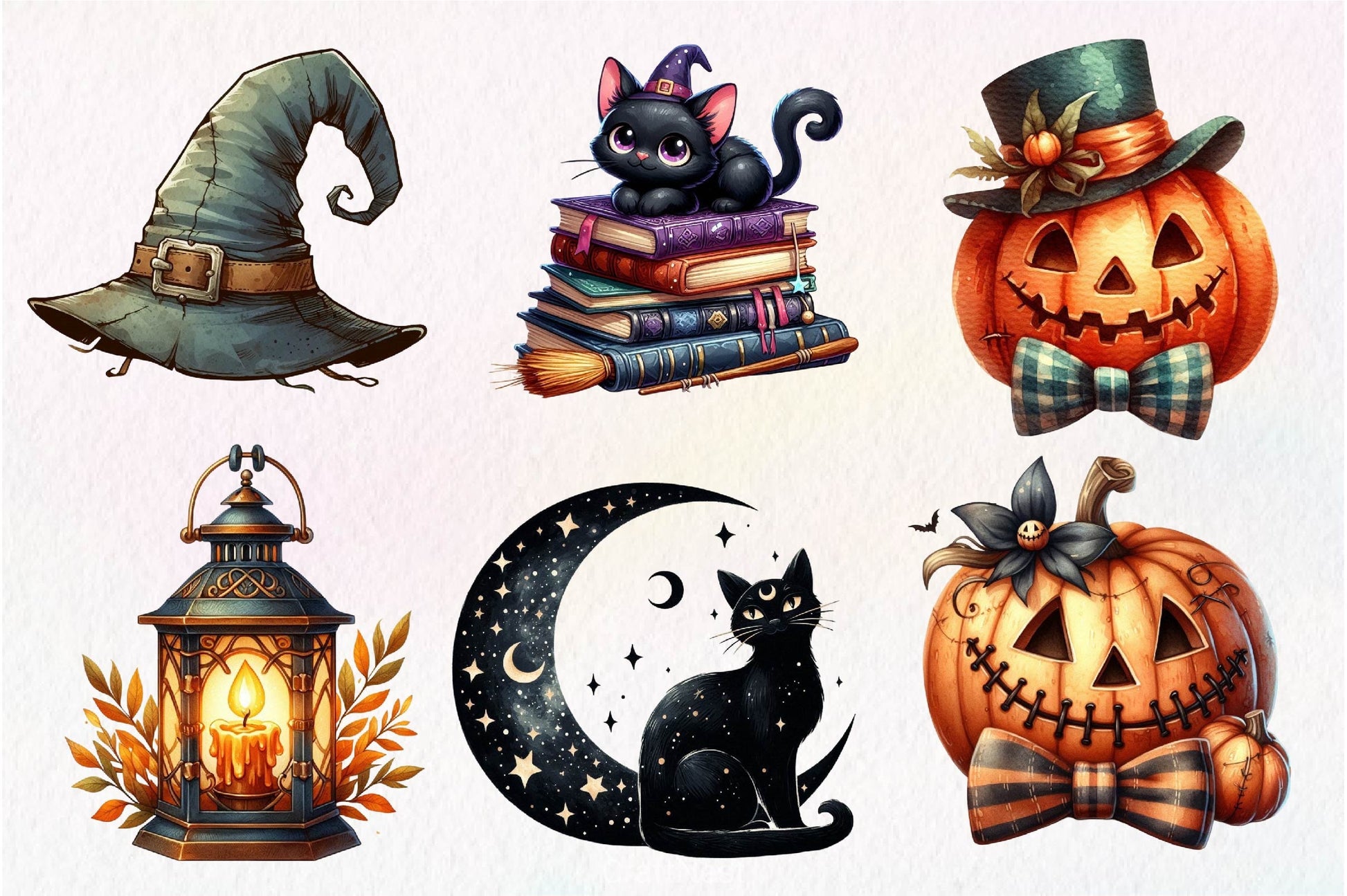 Vintage Halloween Clipart Bundle 7 - CraftNest - Digital Crafting and Art