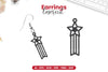 4th of July Earrings Laser Cut SVG Clipart Bundle