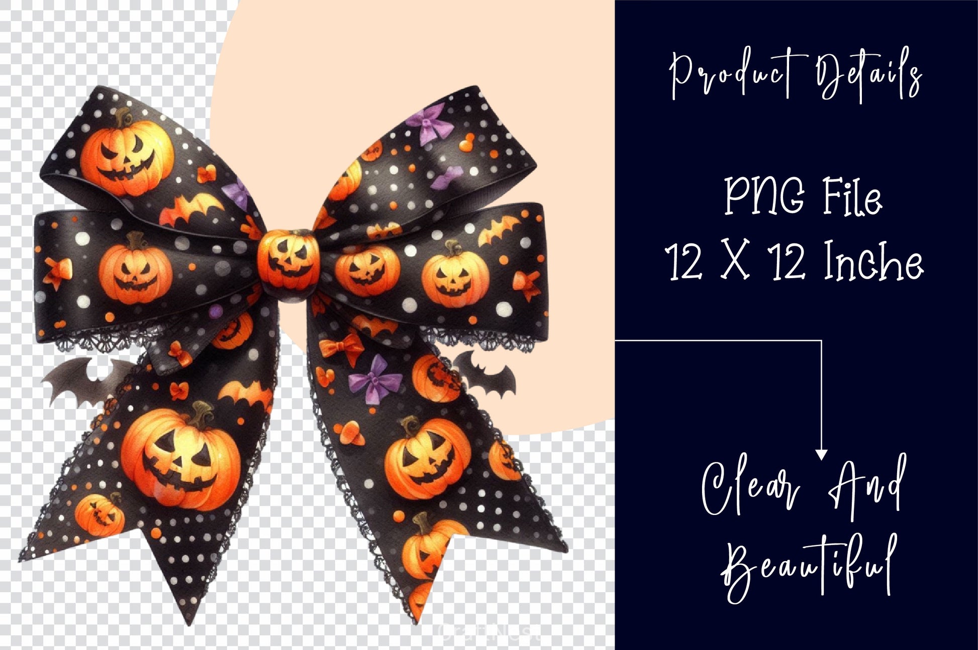 Halloween Coquette Bow Clipart Bundle 6 - CraftNest - Digital Crafting and Art