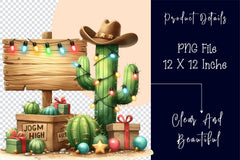 Western Christmas Clipart Bundle 3 - CraftNest - Digital Crafting and Art