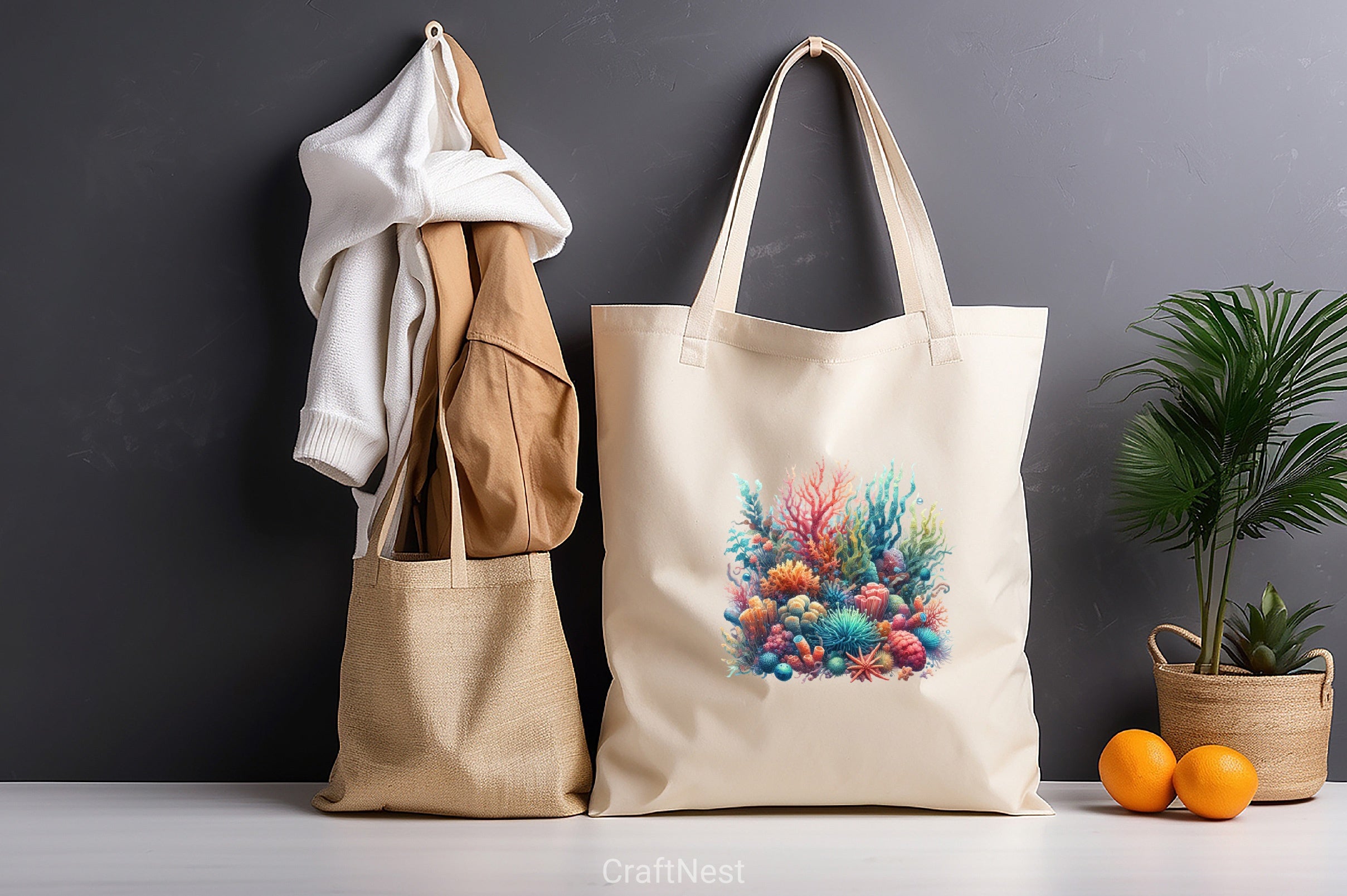 Colorful Coral Reef Sea Shell Clipart Bundle - CraftNest - Digital Crafting and Art