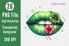 St Patrick's Day Lips Clipart Bundle - CraftNest - Digital Crafting and Art