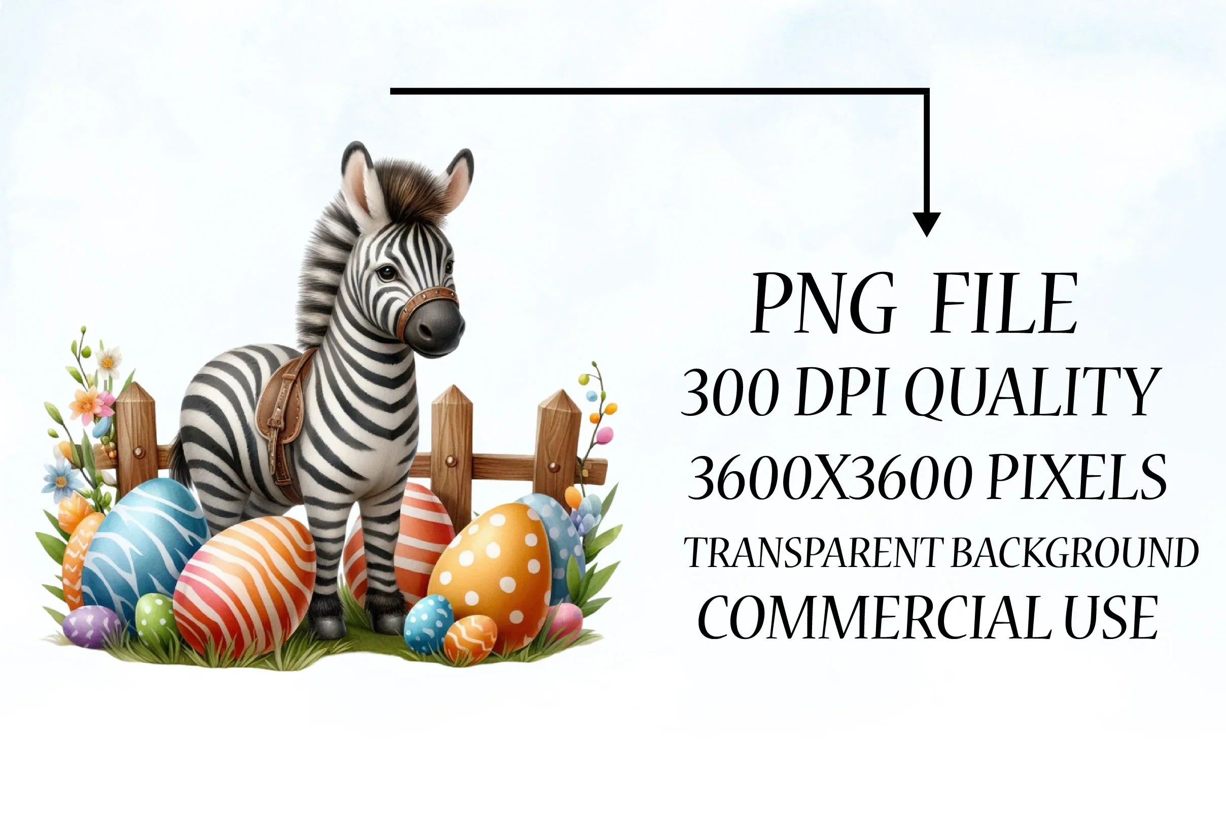 Easter Animals with Fence Clipart Bundle - CraftNest - Digital Crafting and Art