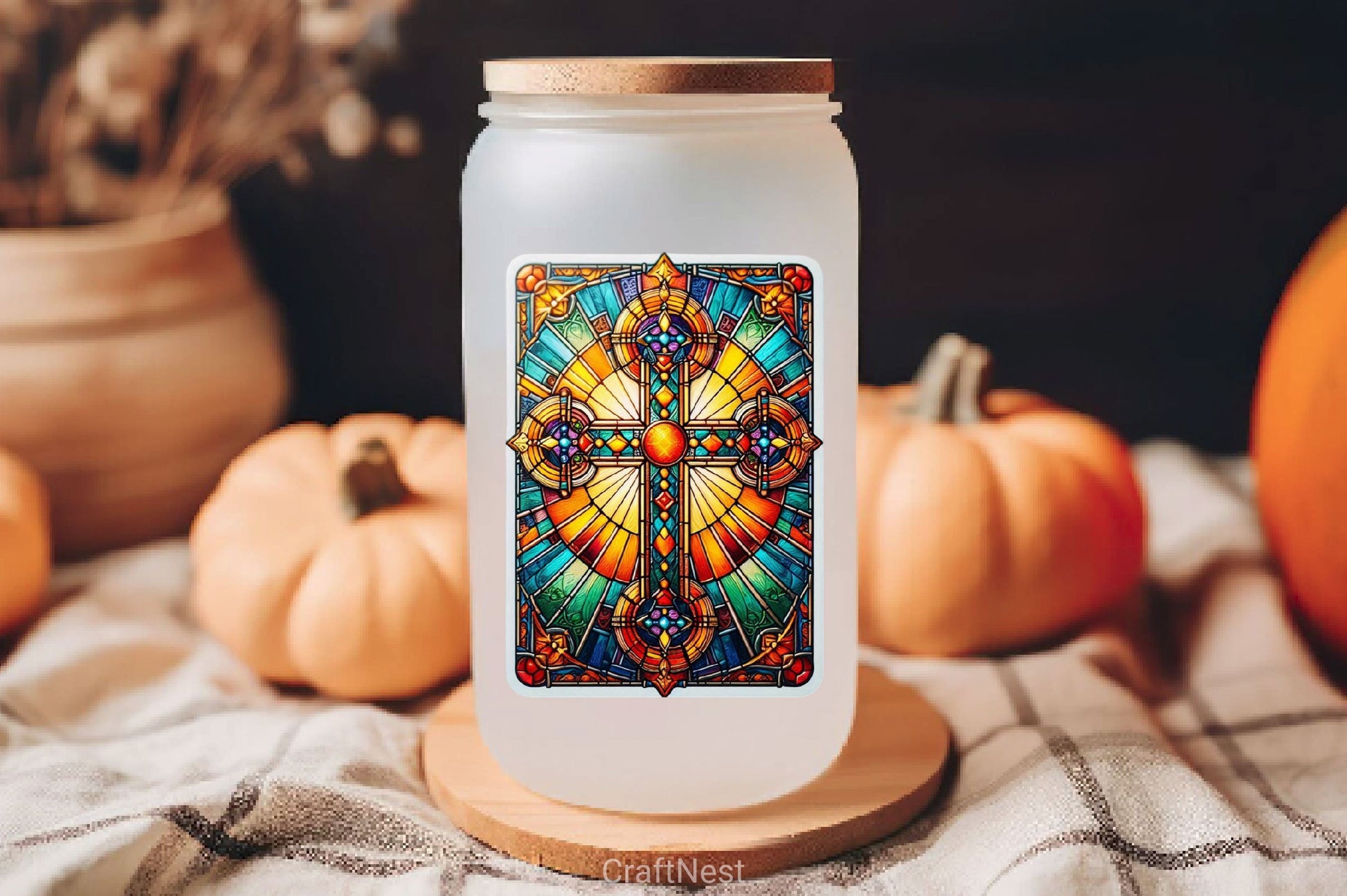 Stained Glass Cross Tarot Card Clipart Bundle 5 - CraftNest - Digital Crafting and Art