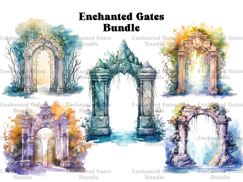 Enchanted Gates Clipart - CraftNest