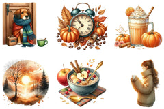 Morning and Fall Clipart Bundle - CraftNest - Digital Crafting and Art