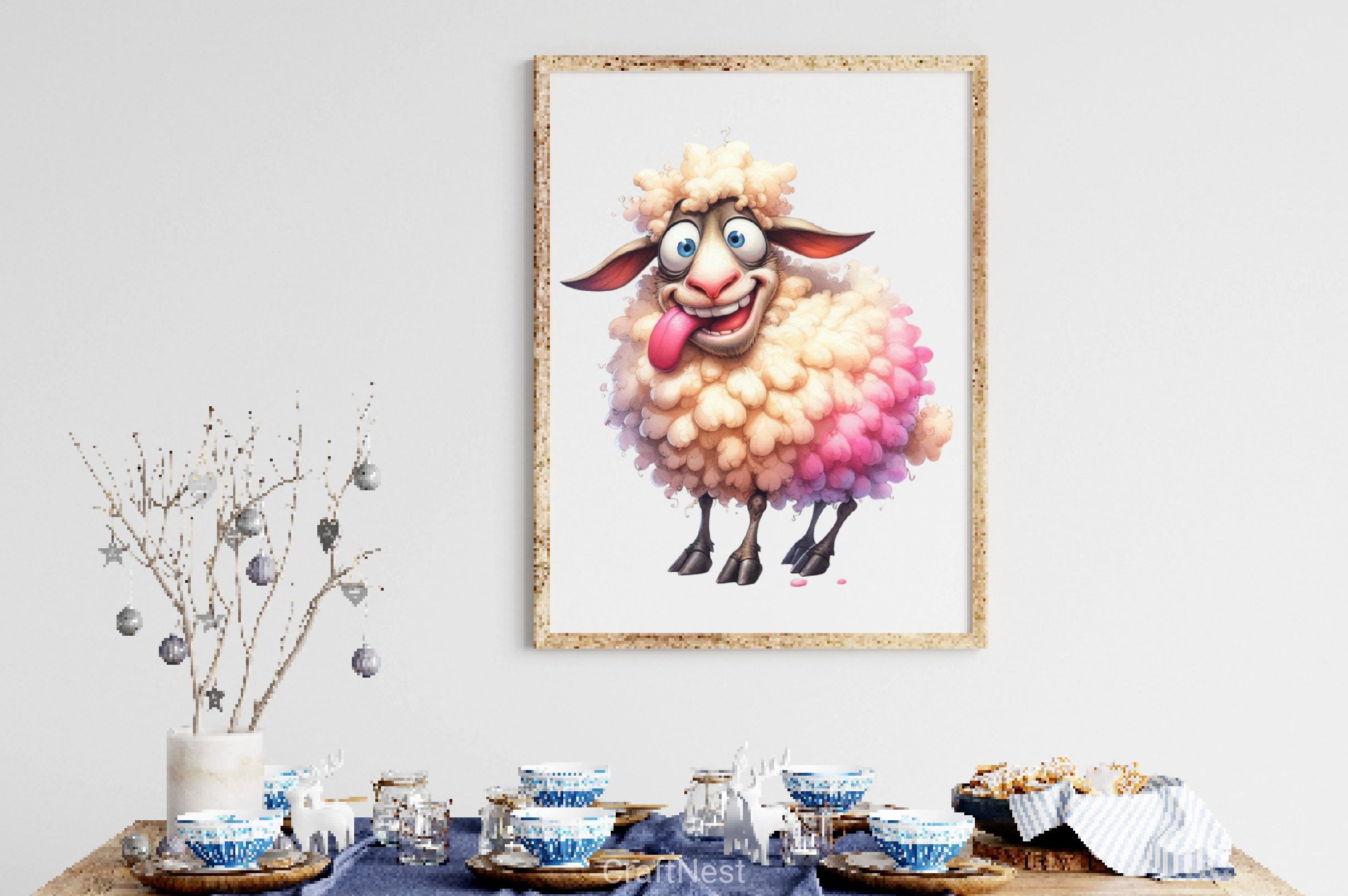 Funny Sheep Animals Clipart Bundle 4 - CraftNest - Digital Crafting and Art
