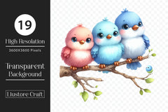 Cute Birds Clipart Bundle - CraftNest - Digital Crafting and Art
