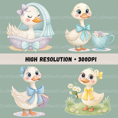 Goose Nursery Clipart Bundle - CraftNest - Digital Crafting and Art