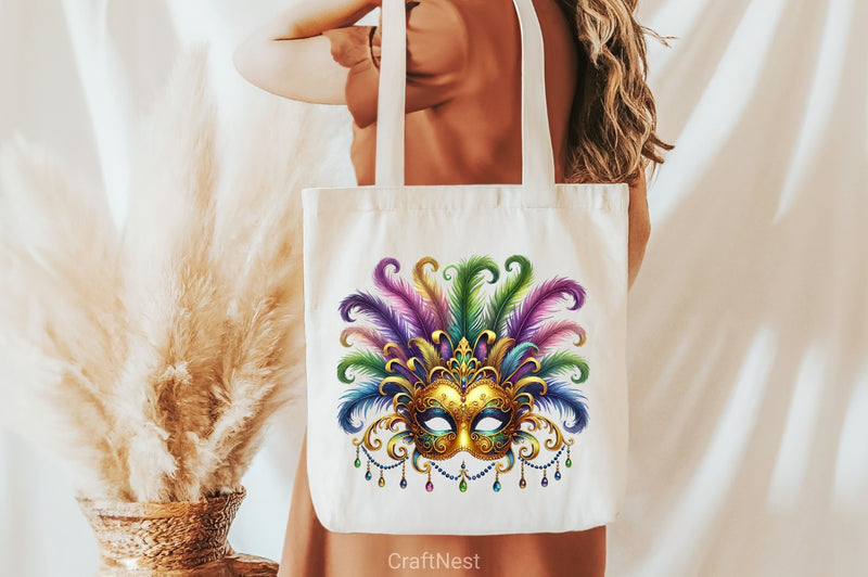 Mardi Gras Mask Clipart Bundle 1 - CraftNest - Digital Crafting and Art