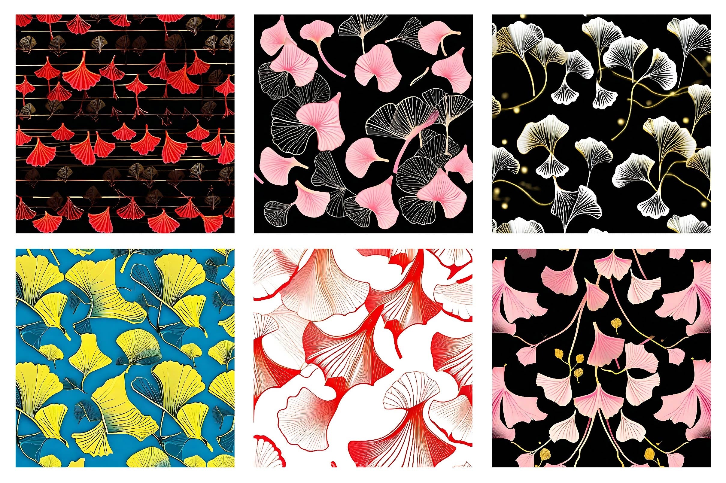 Ginkgo Digital Paper - CraftNest - Digital Crafting and Art