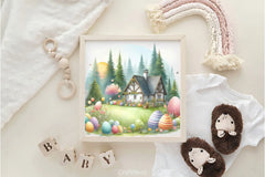 Easter Forest House Clipart Bundle - CraftNest - Digital Crafting and Art