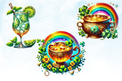 St. Patrick's Day Drinks Clipart Bundle 22 - CraftNest - Digital Crafting and Art