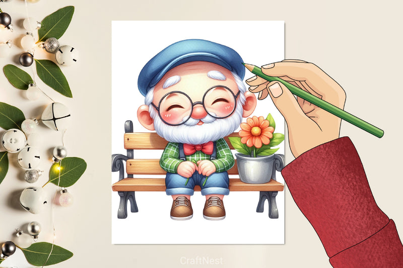 Grandpa Clipart Bundle - CraftNest - Digital Crafting and Art