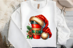 Christmas Coffee Cup Clipart Bundle - CraftNest - Digital Crafting and Art