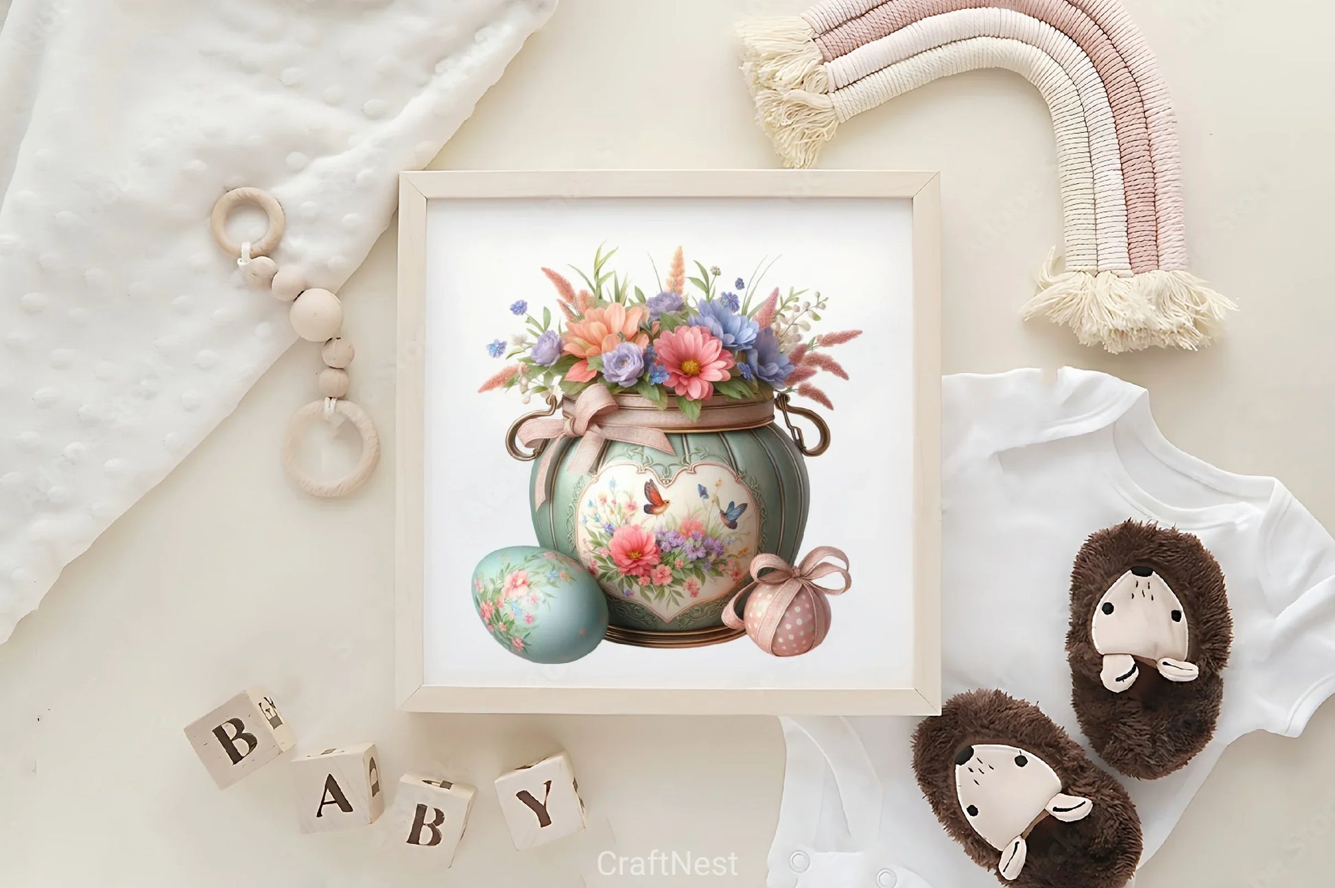 Floral Easter Jar Clipart Bundle - CraftNest - Digital Crafting and Art
