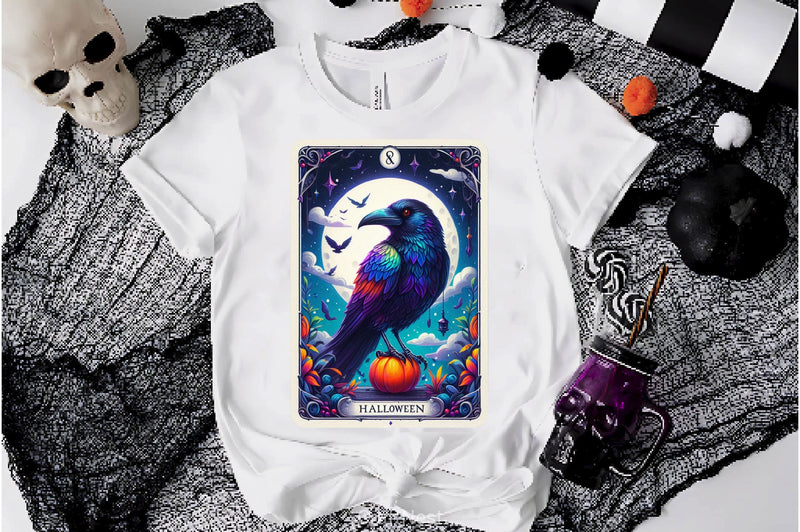 Raven Bird Tarot Card Clipart Bundle 6 - CraftNest - Digital Crafting and Art