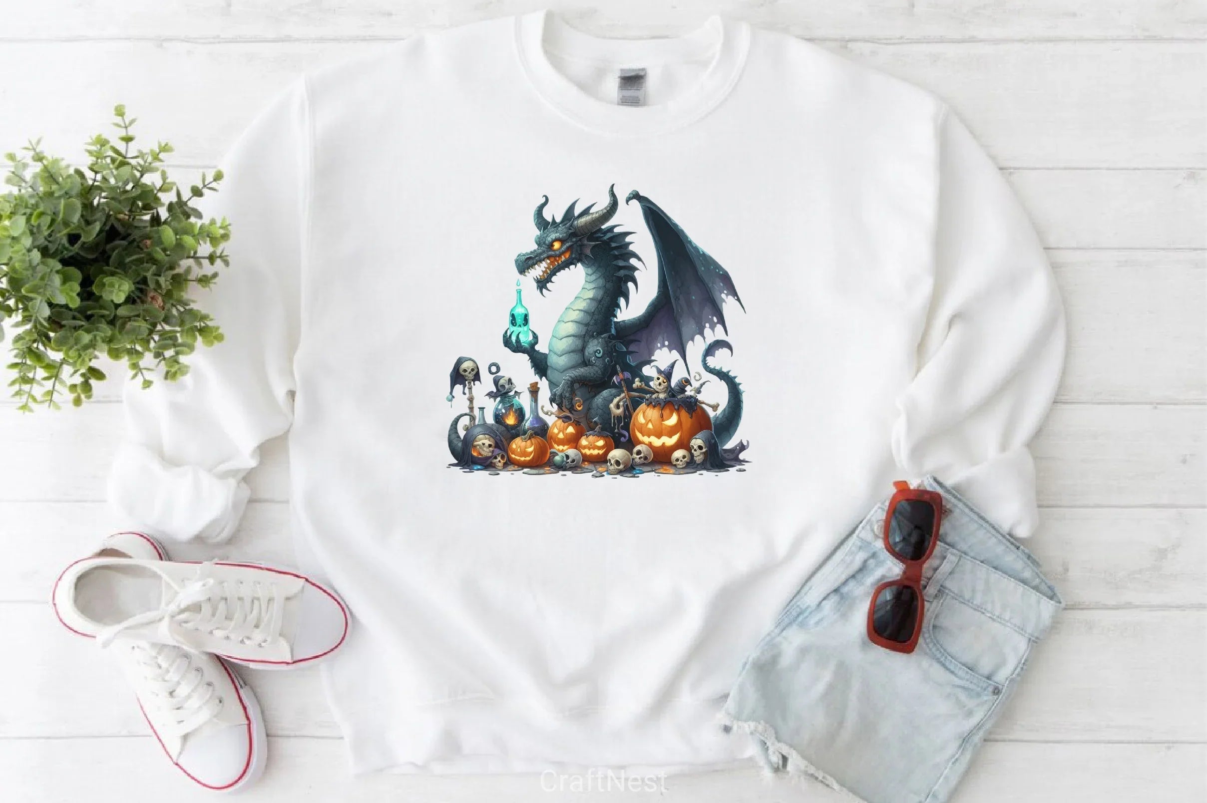 Halloween Dinosaur Clipart Bundle - CraftNest - Digital Crafting and Art