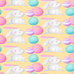 Watercolor Easter Seamless Digital Paper - CraftNest - Digital Crafting and Art