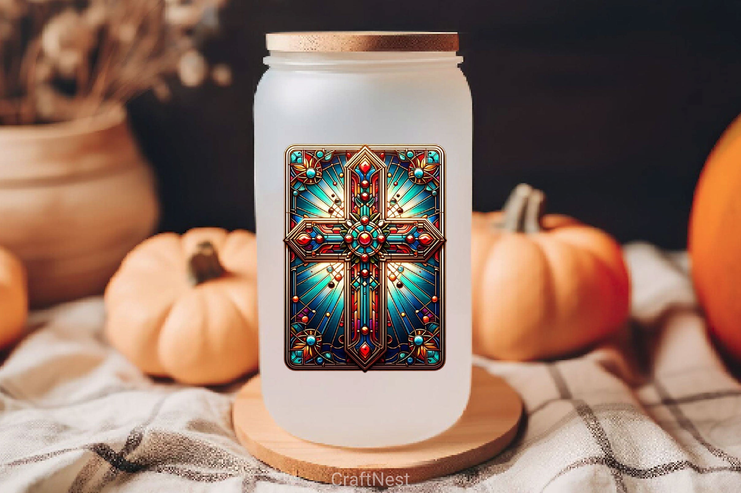 Stained Glass Cross Tarot Card Clipart Bundle 1 - CraftNest - Digital Crafting and Art