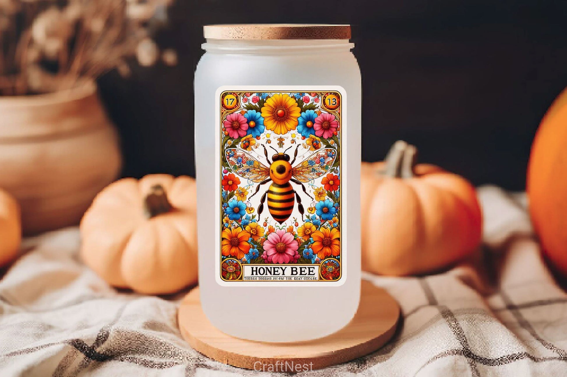 Honey Bee Tarot Card Clipart Bundle 25 - CraftNest - Digital Crafting and Art