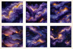 Purple And Gold Glitter Ink Textures - CraftNest - Digital Crafting and Art