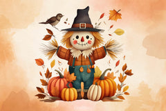 Scarecrow Autumn Clipart Bundle 2 - CraftNest - Digital Crafting and Art