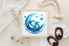 Cute Sleeping Baby Animals Clipart Bundle - CraftNest - Digital Crafting and Art