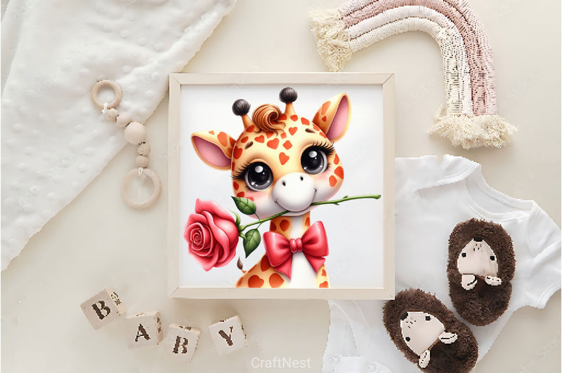 Giraffe Clipart Bundle 3 - CraftNest - Digital Crafting and Art