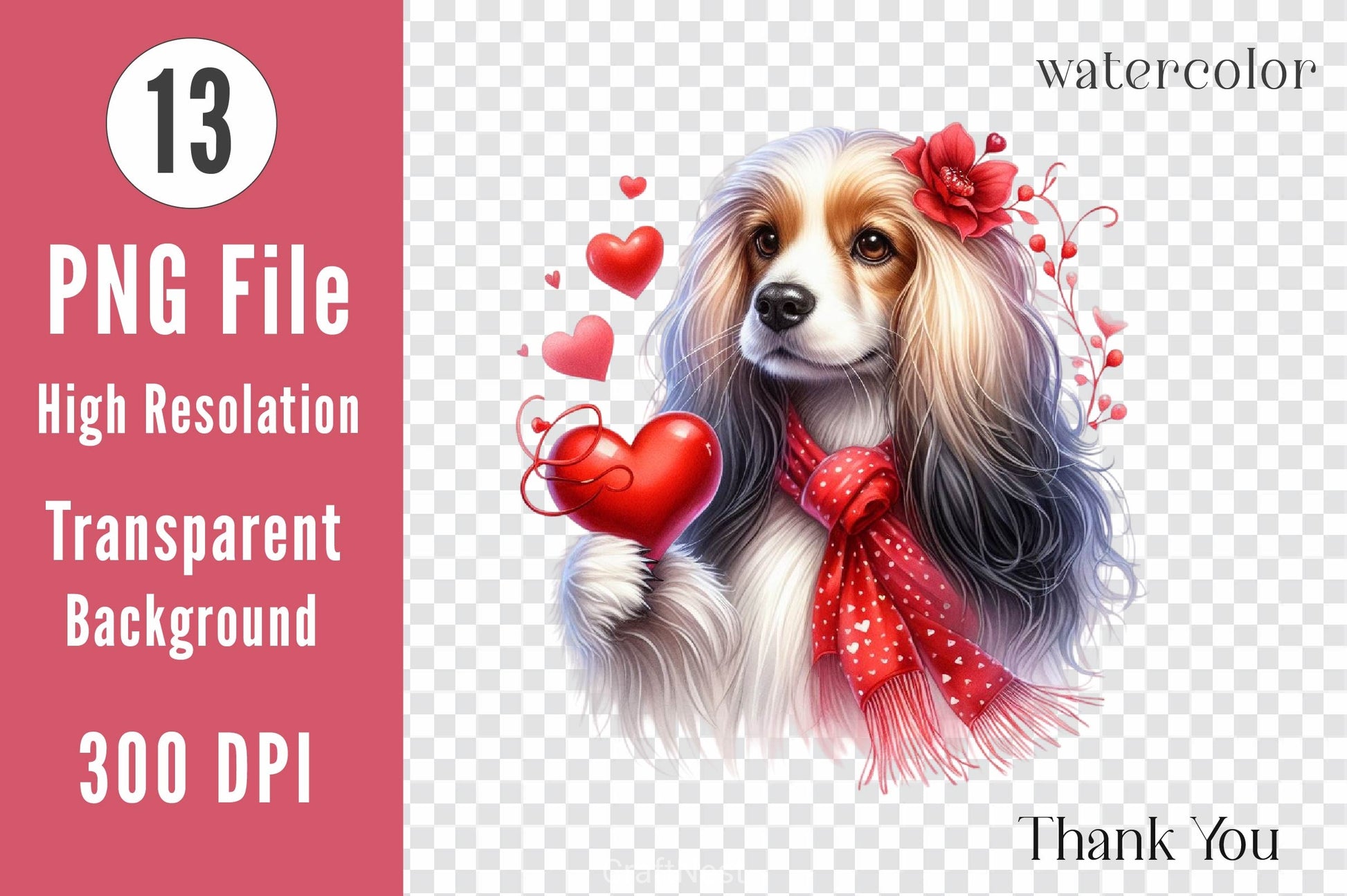 Cute Valentine Dogs Clipart Bundle - CraftNest - Digital Crafting and Art