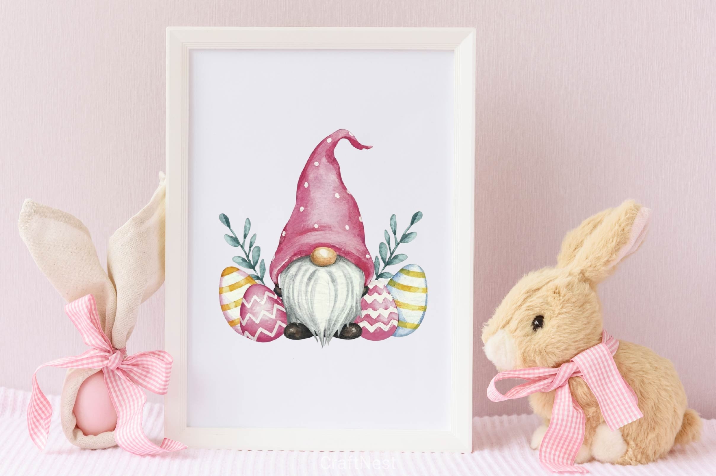 Easter Gnome Clipart Bundle 8 - CraftNest - Digital Crafting and Art