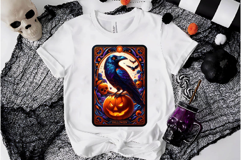 Raven Bird Tarot Card Clipart Bundle 13 - CraftNest - Digital Crafting and Art