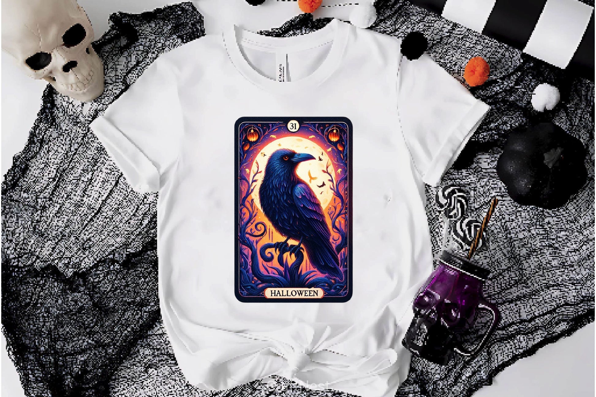 Raven Bird Tarot Card Clipart Bundle 3 - CraftNest - Digital Crafting and Art