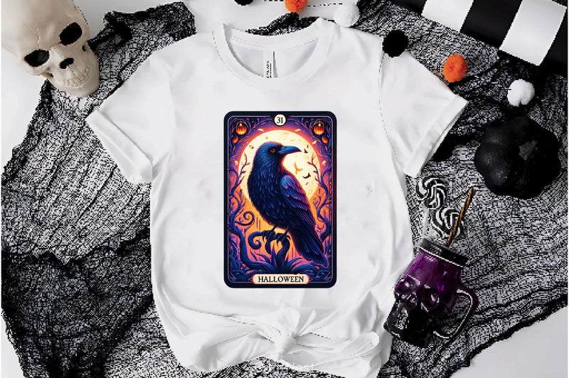 Raven Bird Tarot Card Clipart Bundle 3 - CraftNest - Digital Crafting and Art