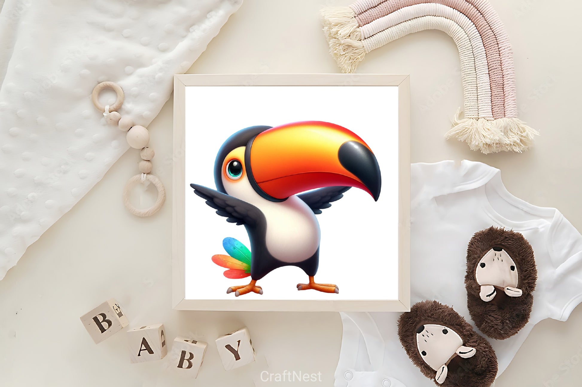 Cute Dabbing Toucan Clipart Bundle - CraftNest - Digital Crafting and Art