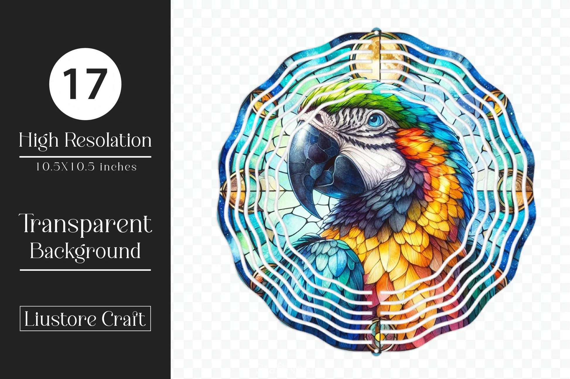 Parrot Wind Spinner Clipart Bundle - CraftNest - Digital Crafting and Art