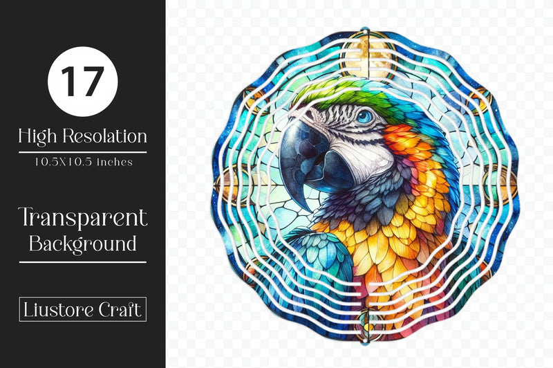 Parrot Wind Spinner Clipart Bundle - CraftNest - Digital Crafting and Art