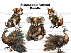 Steampunk Animals Clipart - CraftNest