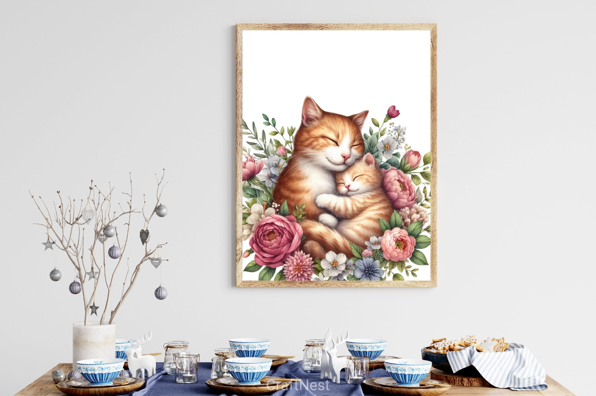 Mother's Day Cat Clipart Bundle - CraftNest - Digital Crafting and Art
