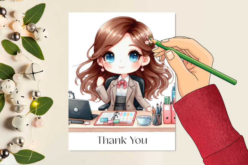 Office Lady Clipart Bundle - CraftNest - Digital Crafting and Art