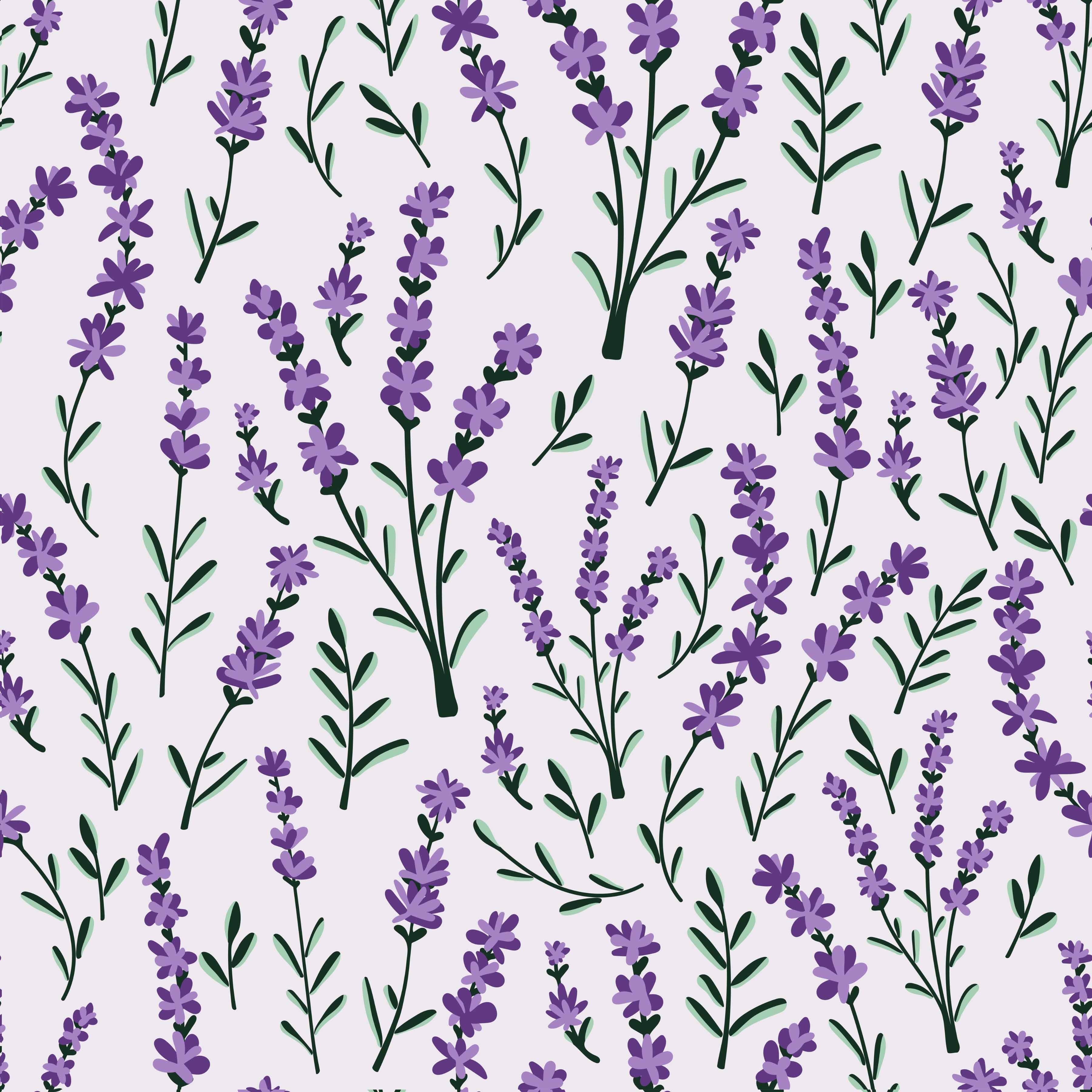 Lavender Seamless Digital Paper - CraftNest - Digital Crafting and Art