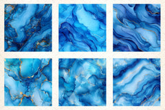 Blue Glitter Ink Digital Paper - CraftNest - Digital Crafting and Art