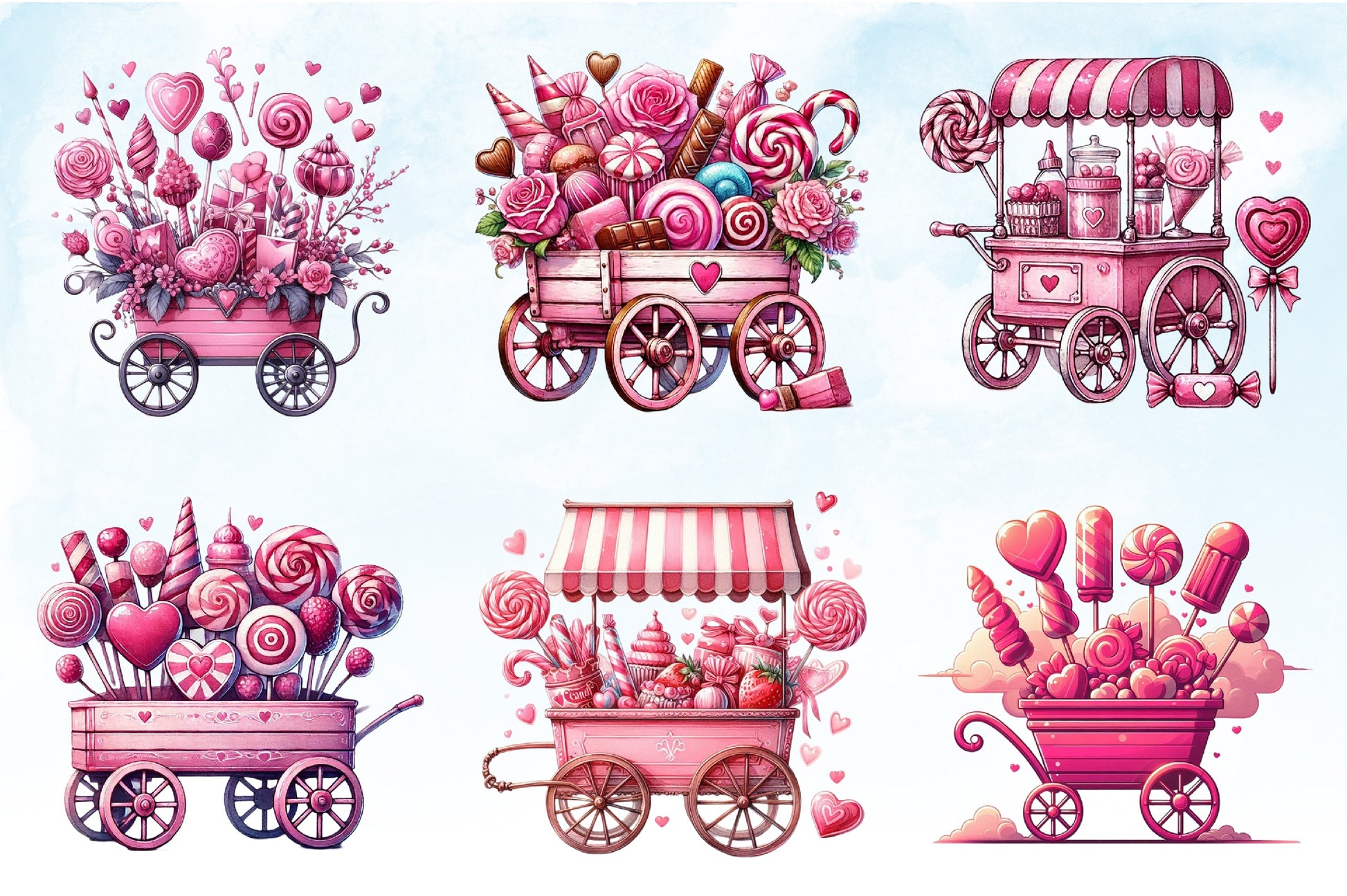 Valentine Candy Shop Clipart Bundle - CraftNest - Digital Crafting and Art