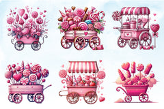 Valentine Candy Shop Clipart Bundle - CraftNest - Digital Crafting and Art