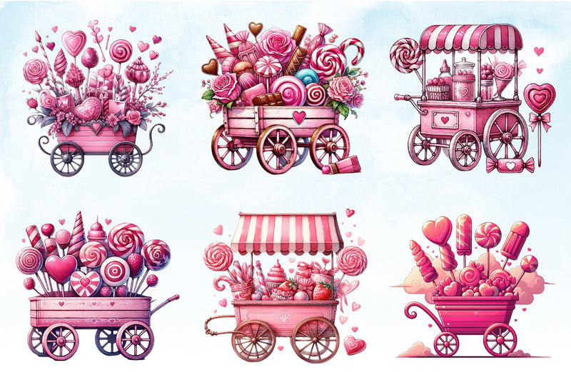 Valentine Candy Shop Clipart Bundle - CraftNest - Digital Crafting and Art