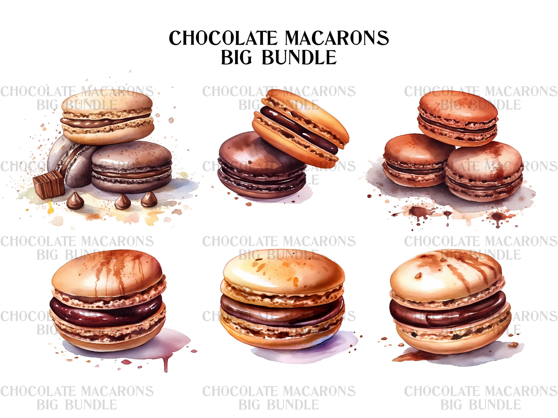 Chocolate Macarons Clipart - CraftNest