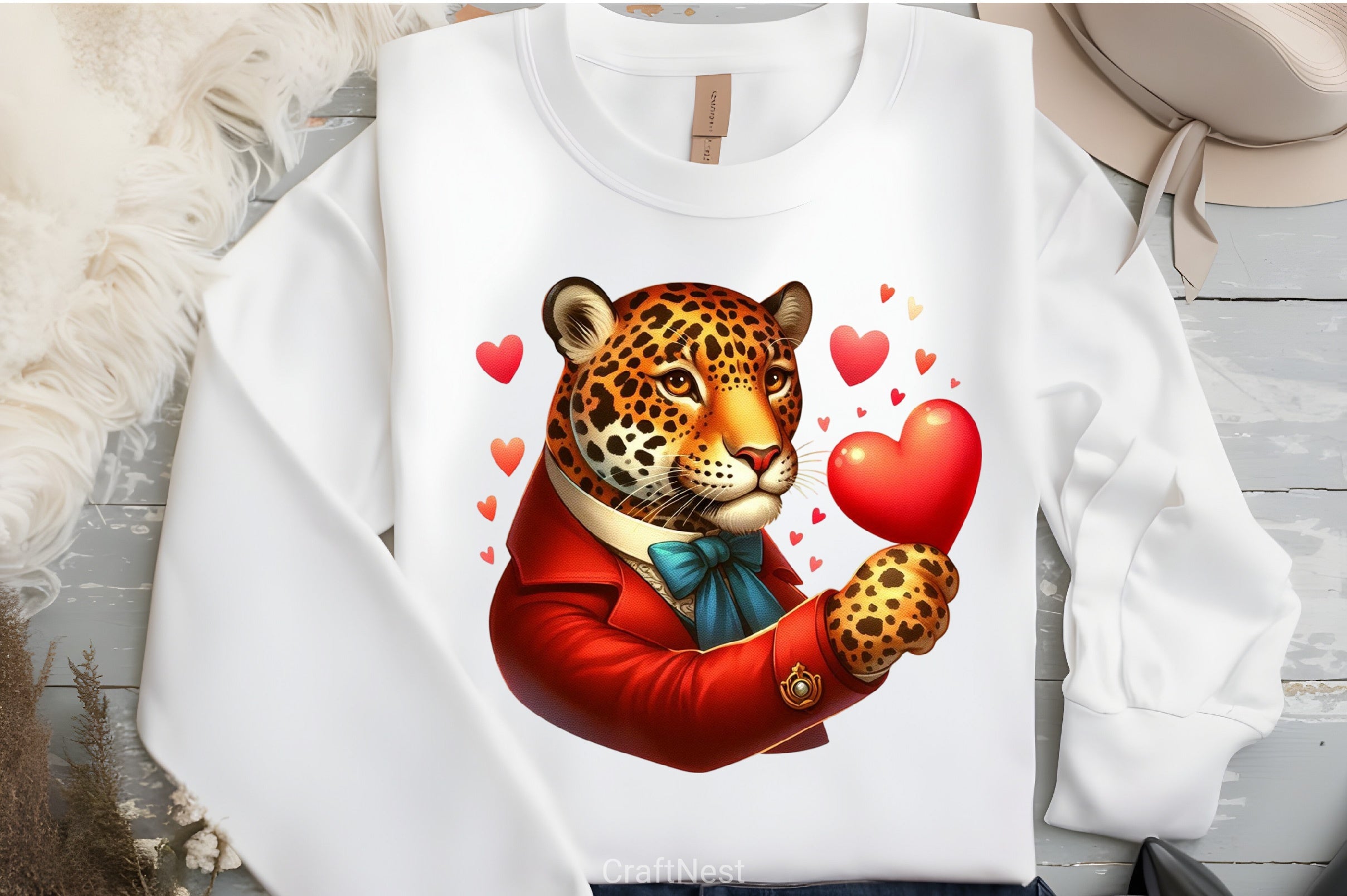 Valentine's Day Jaguar Clipart Bundle - CraftNest - Digital Crafting and Art